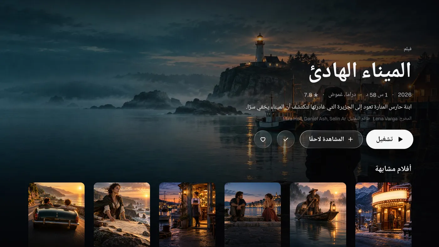 Katos على Android TV: صفحة مسلسل بمواسمه وحلقاته