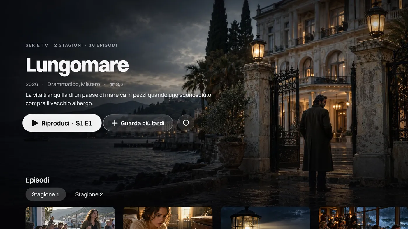Katos su Apple TV: la pagina di una serie, con stagioni ed episodi